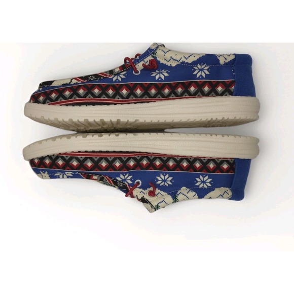 Hey Dude Wally Holiday Cheers White/Multi Shoes Men\'s Size 11‎ main image 8